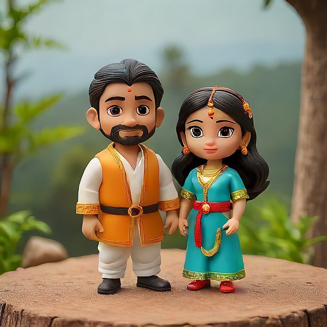 3D cartoon character art